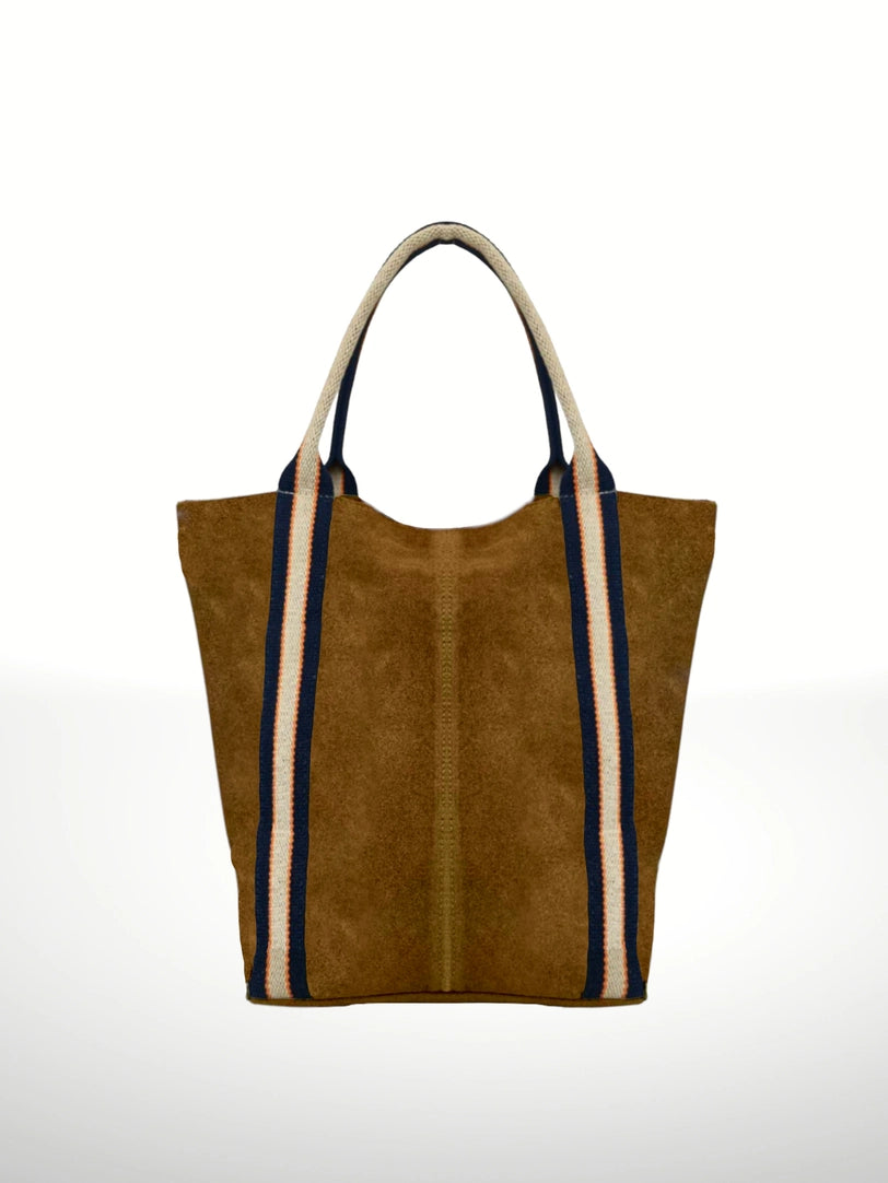 Melody Suede Leather Tote Bag