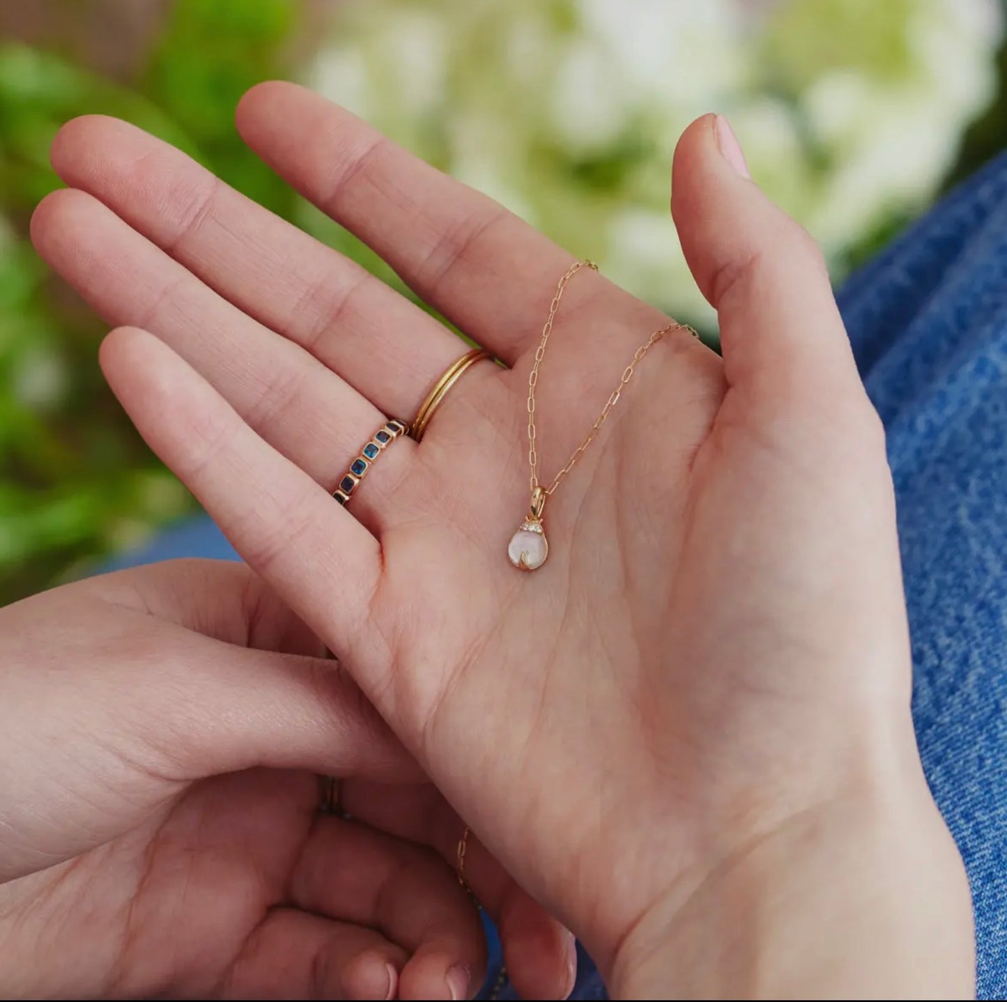 Ladybug Gemstone Charm