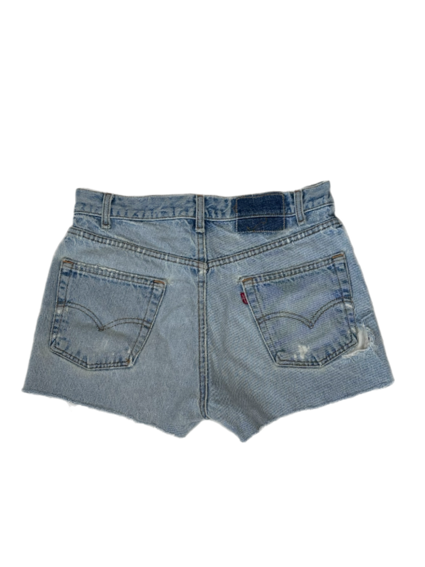 Vintage Levi Short Light Wash Distressed 30” Waist