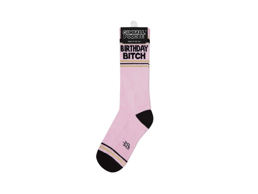 Birthday Bitch Gym Crew Sock