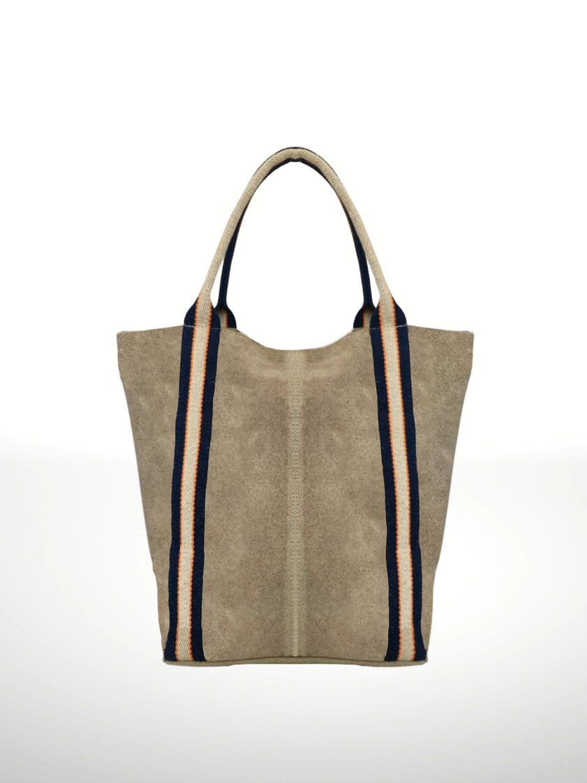 Melody Suede Leather Tote Bag
